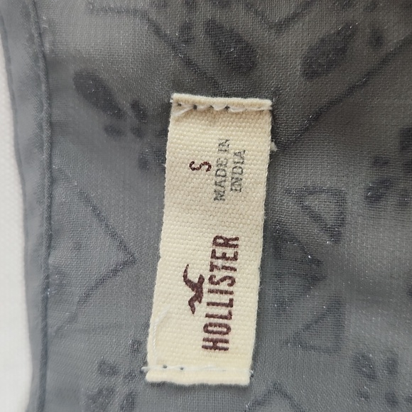 Hollister Warner Springs Gray Fringe Tank Top. Size S - Picture 5 of 7